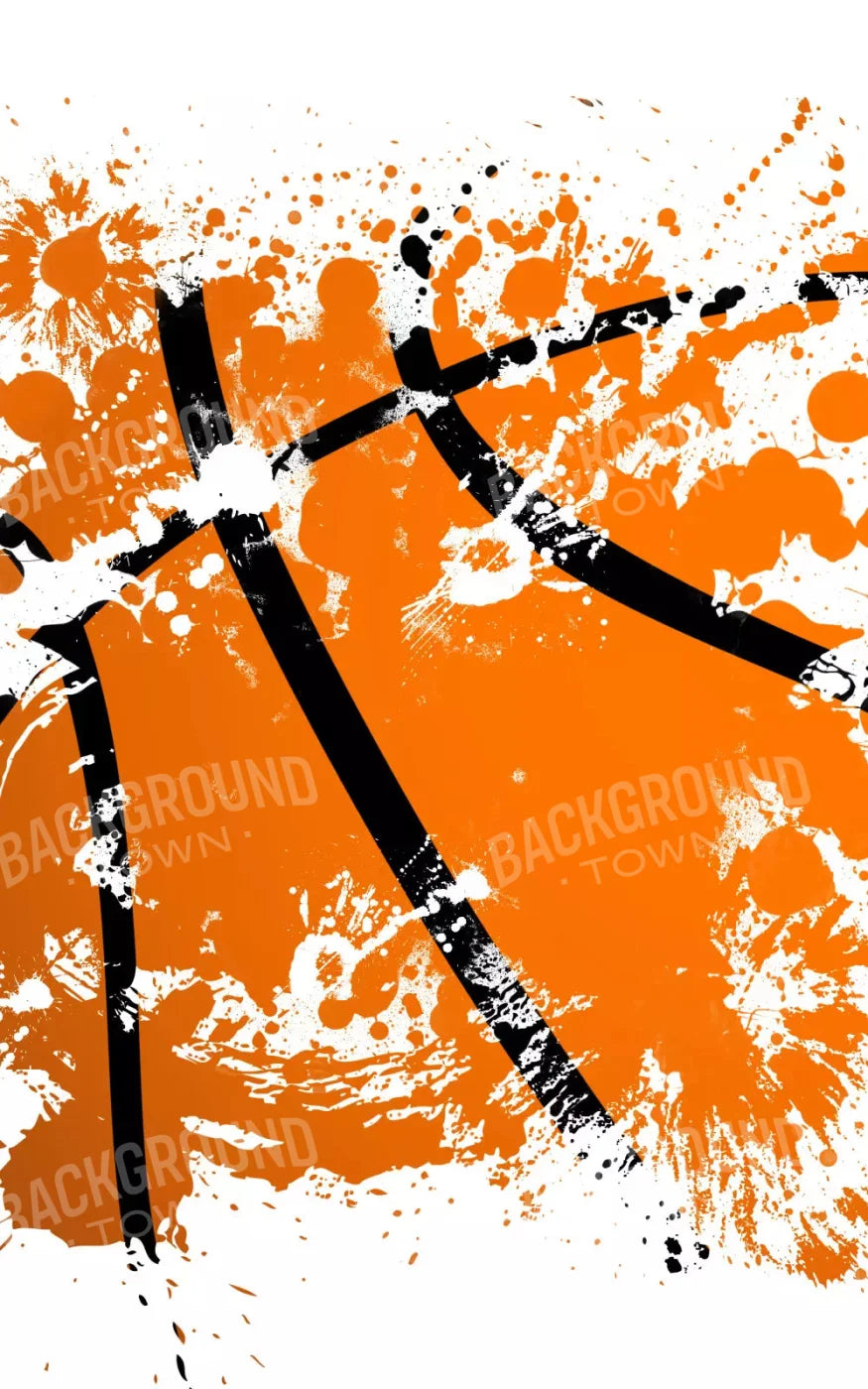 Basketball Splatter 9X14 Ultracloth ( 108 X 168 Inch ) Backdrop