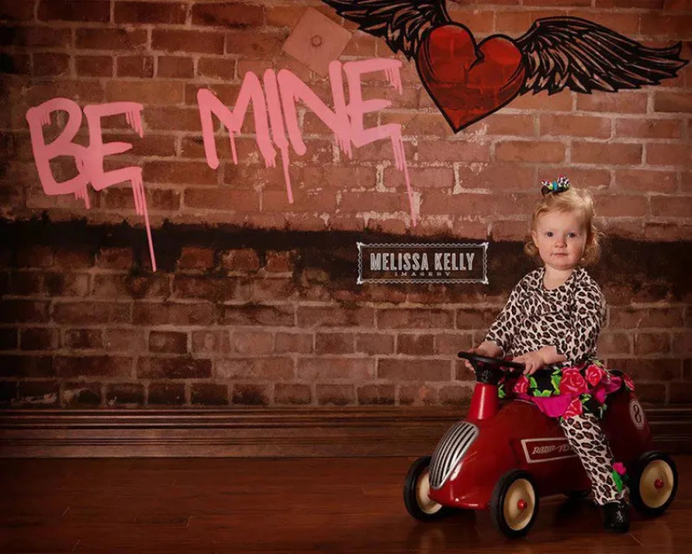 Brown Valentines Day Backdrop for Photography
