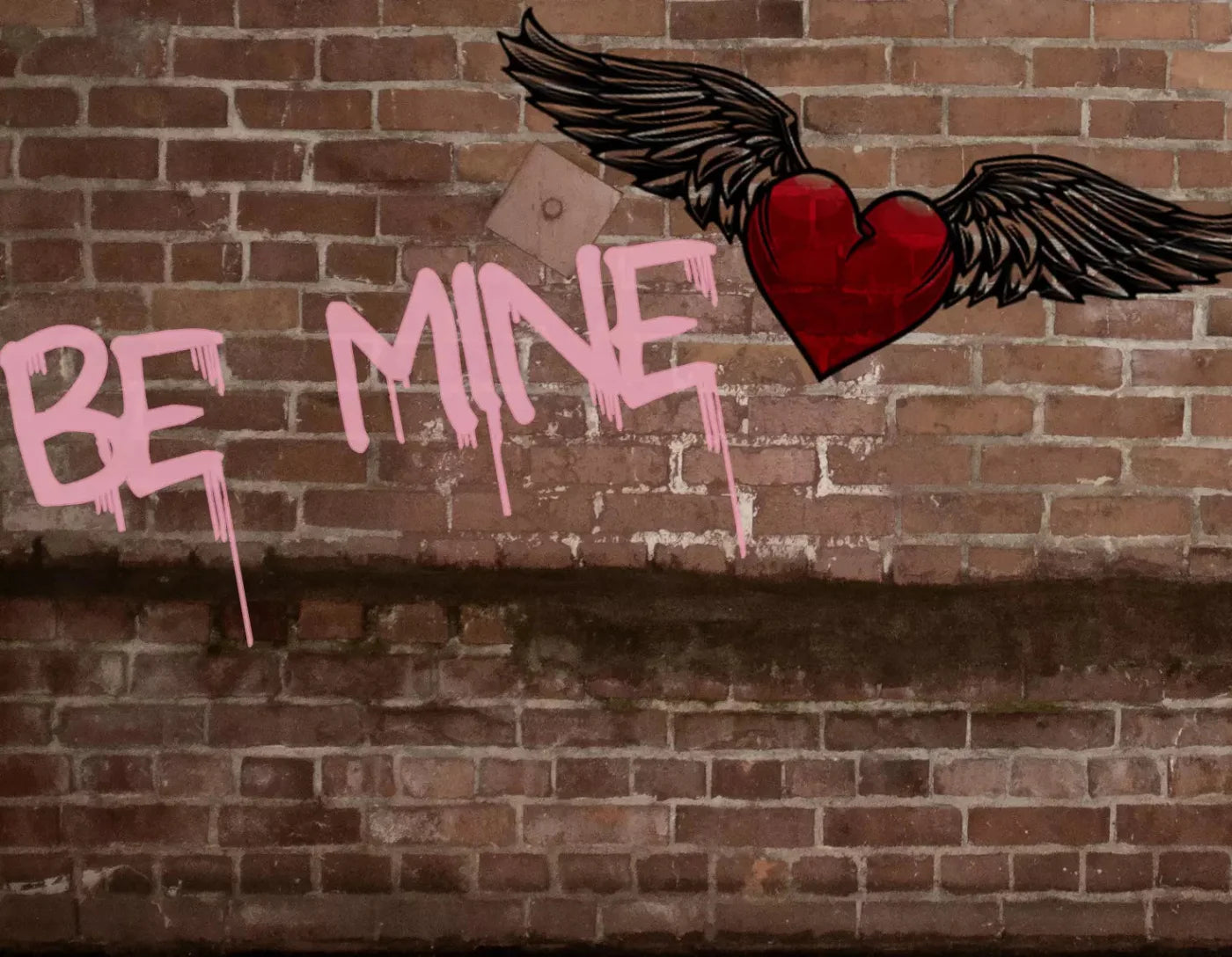 Be Mine 8X6 Fleece ( 96 X 72 Inch ) Backdrop