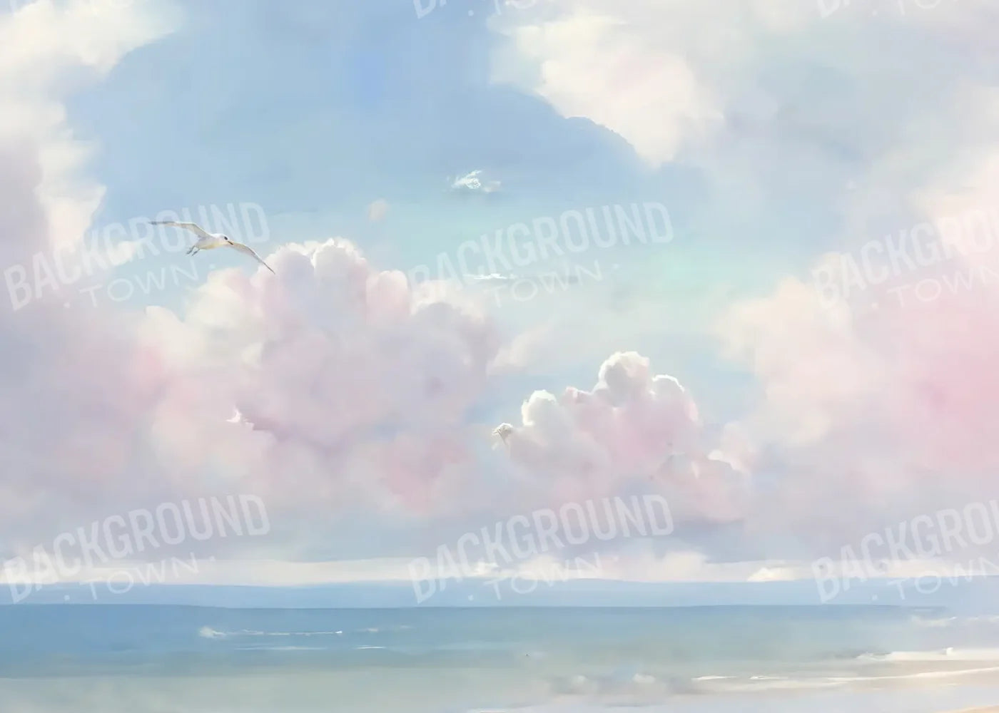 Beach Vibes II 7’x5’ UltraCloth (84 x 60 inch) Backdrop