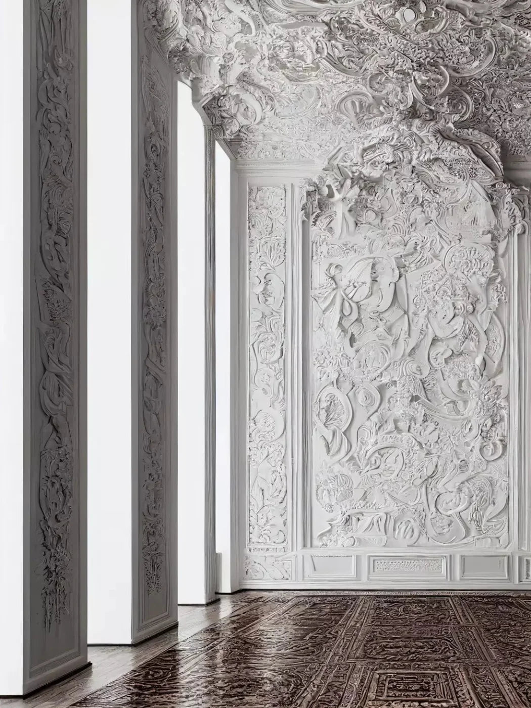 Beautiful Stucco 5X7 Ultracloth ( 60 X 84 Inch ) Backdrop