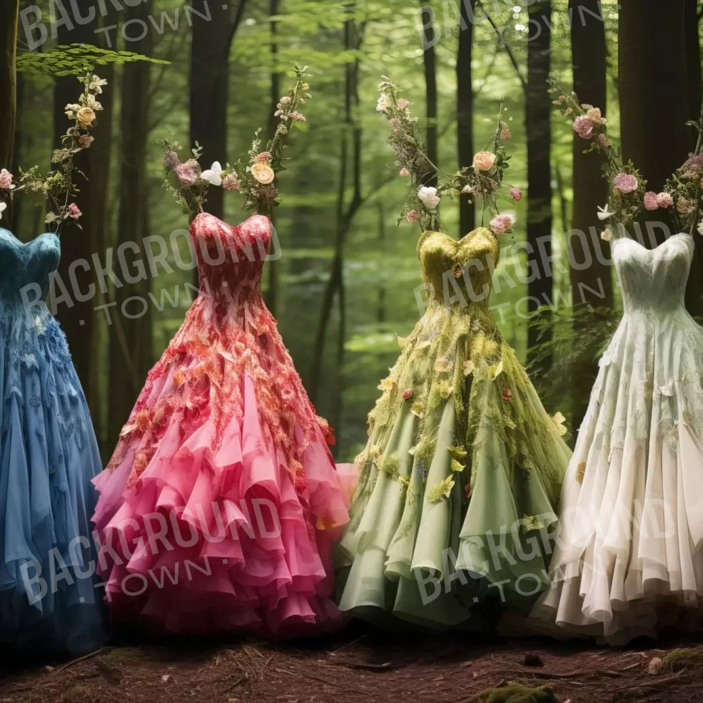 Beauty In The Forest 8’X8’ Fleece (96 X Inch) Backdrop