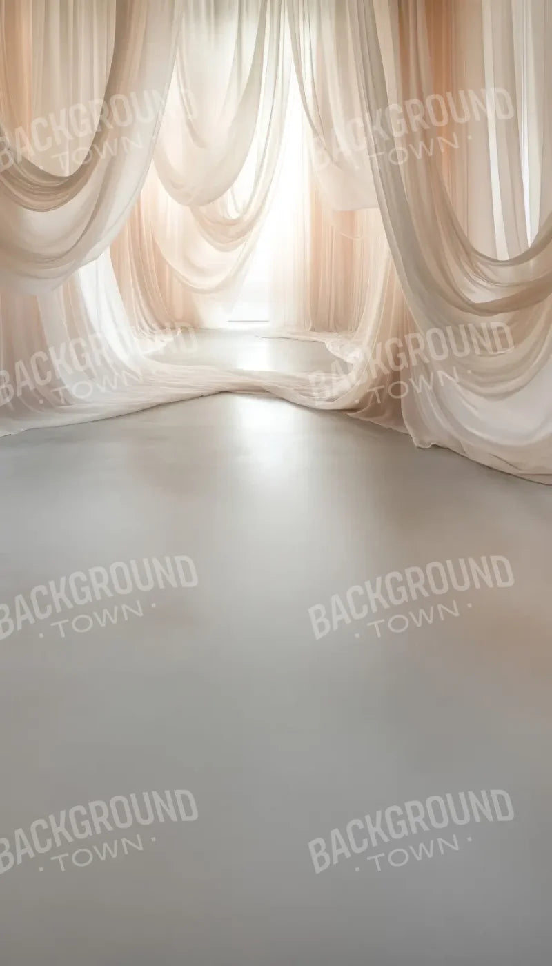 Beige Sheer Drapery Sweep 8’x14’ UltraCloth for Westcott X Drop Pro (96 x 168 inch) Backdrop