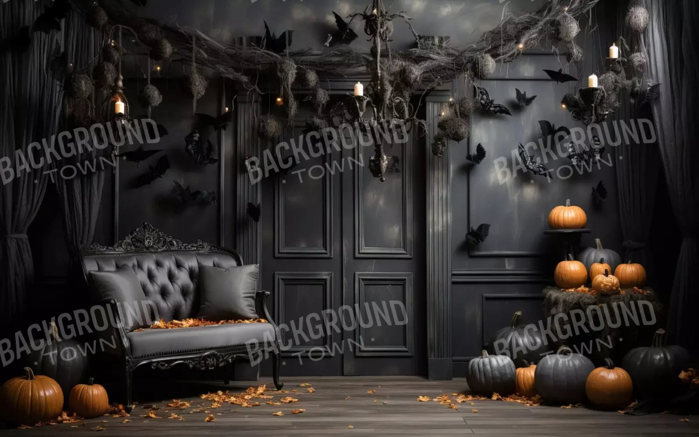 Bewitched With Bats Ii 8’X5’ Ultracloth (96 X 60 Inch) Backdrop