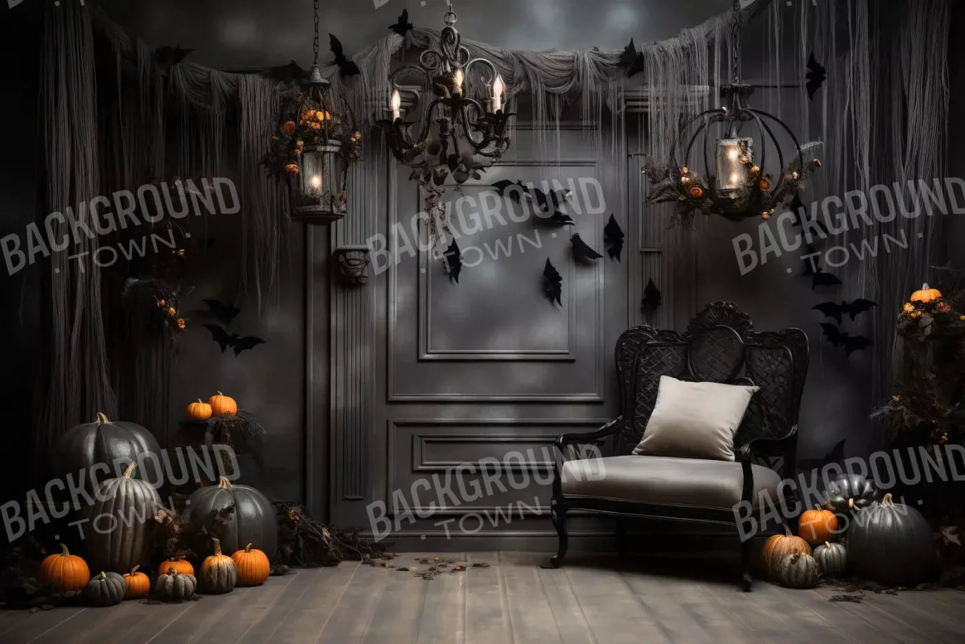 Bewitched With Bats 8X5 Ultracloth ( 96 X 60 Inch ) Backdrop