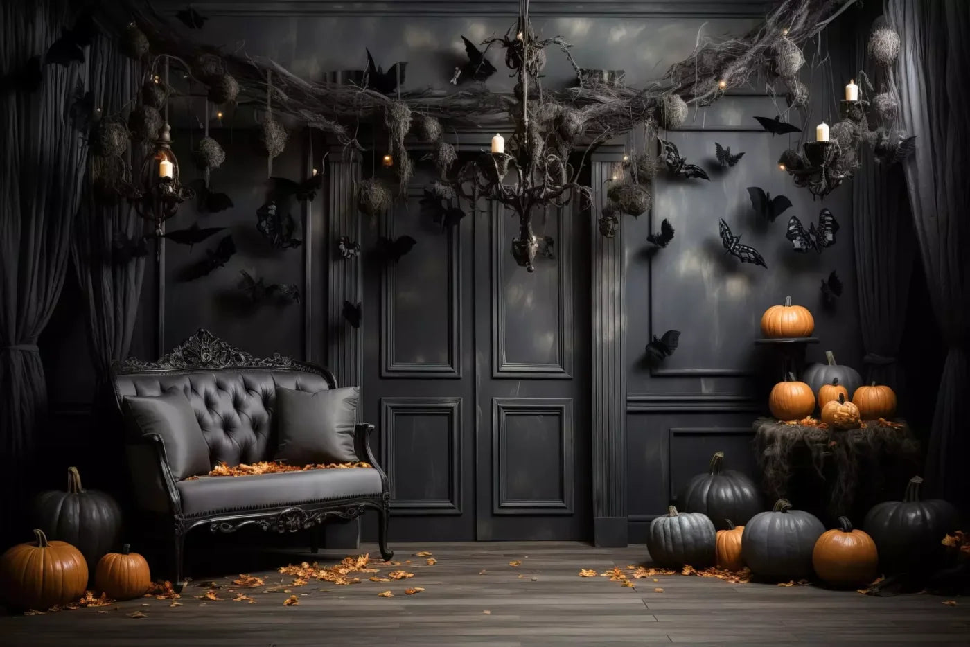 Bewitched With Bats Ii 12’X8’ Ultracloth (144 X 96 Inch) Backdrop