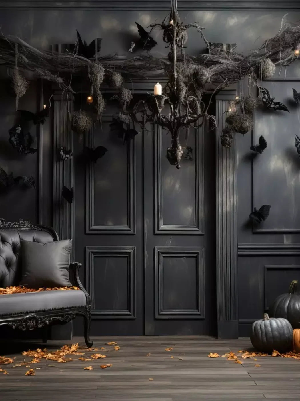 Bewitched With Bats Ii 5’X6’8 Fleece (60 X 80 Inch) Backdrop