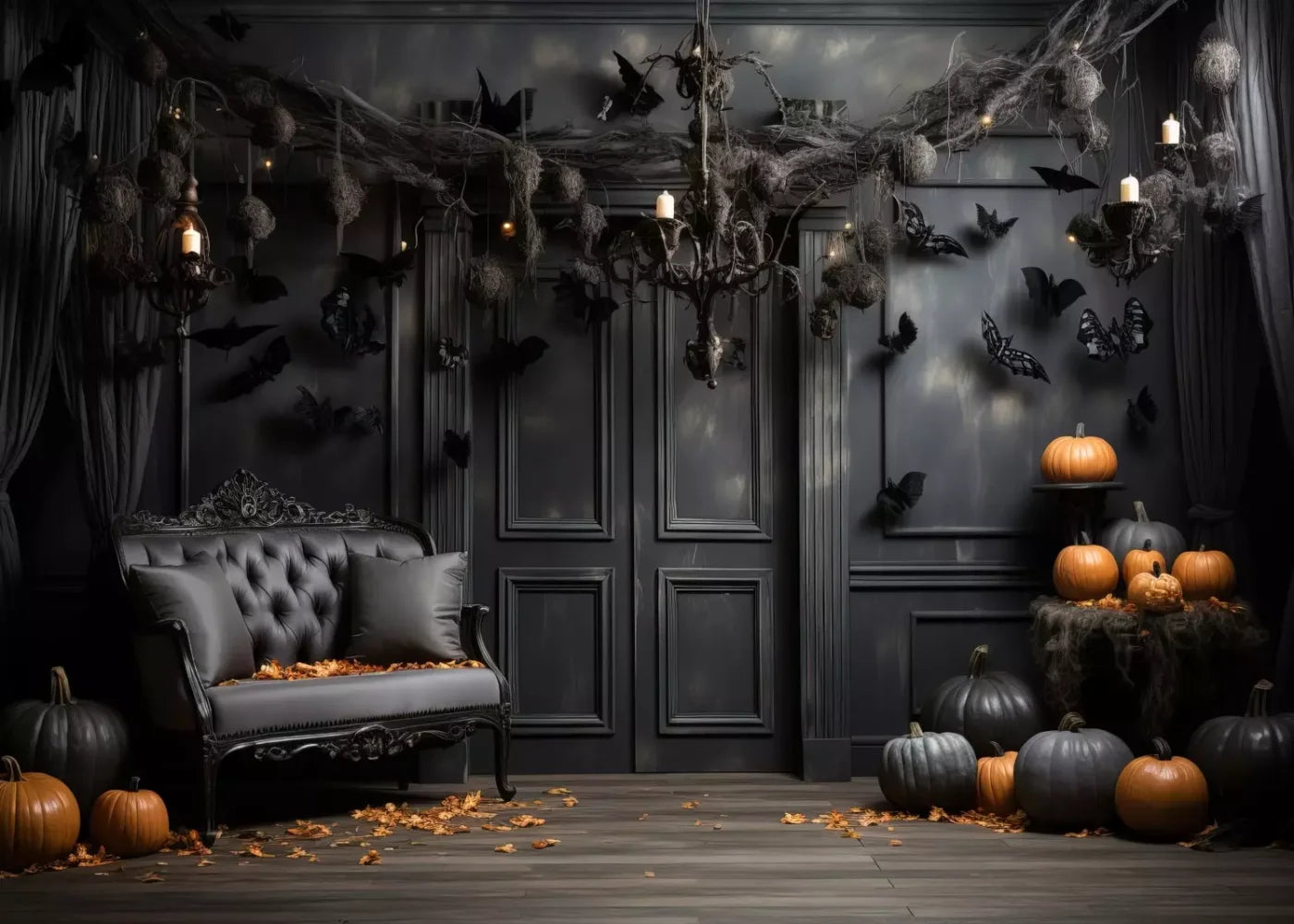 Bewitched With Bats Ii 7’X5’ Ultracloth (84 X 60 Inch) Backdrop