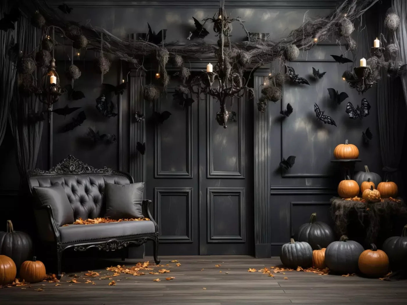 Bewitched With Bats Ii 8’X6’ Fleece (96 X 72 Inch) Backdrop