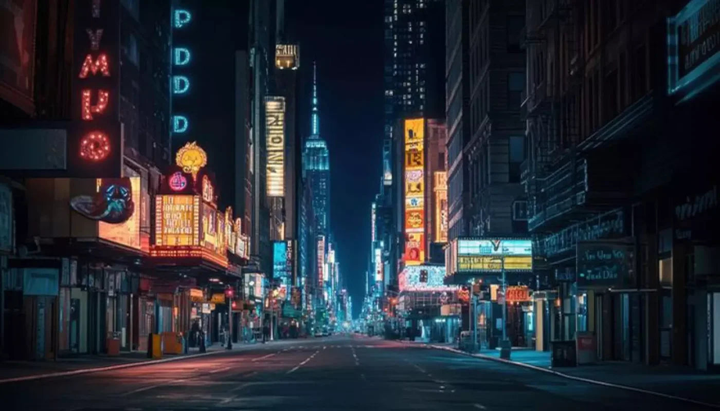 Big City Lights 14’x8’ UltraCloth (168 x 96 inch) Backdrop