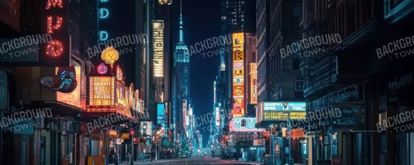 Big City Lights 20’x8’ UltraCloth (240 x 96 inch) Backdrop