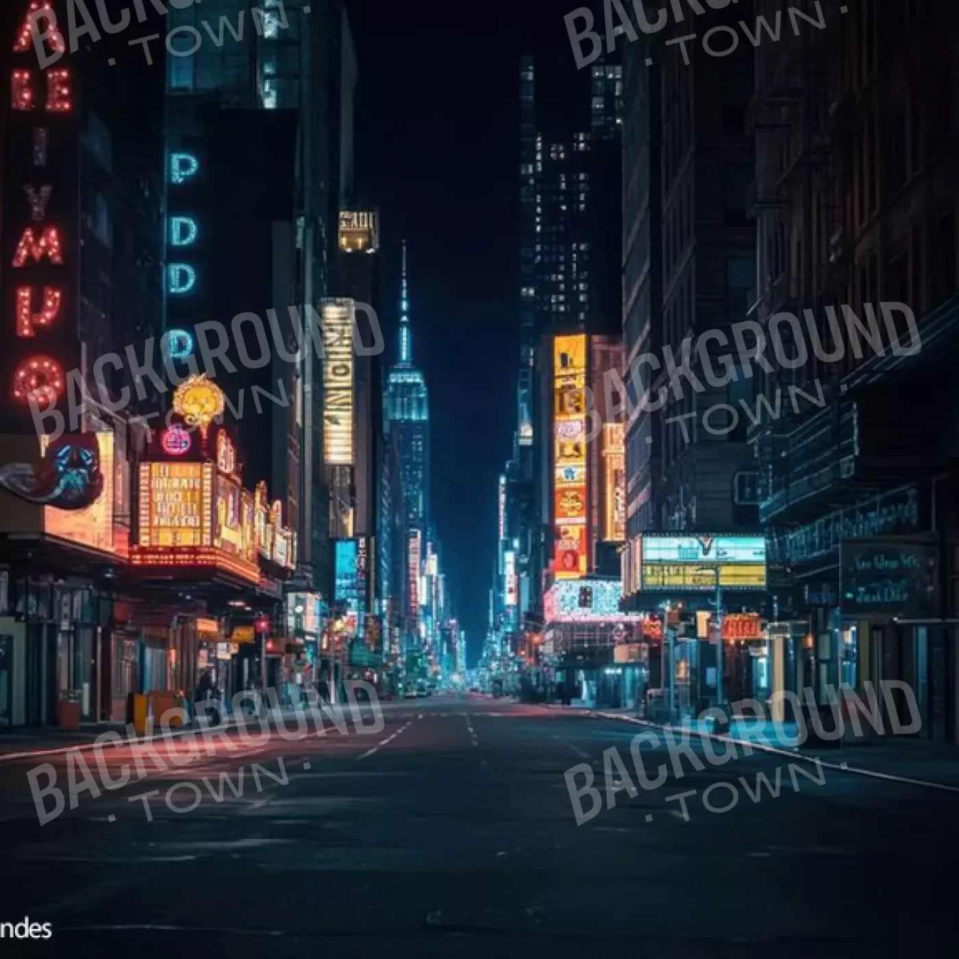 Big City Lights 8’x8’ Fleece (96 x 96 inch) Backdrop