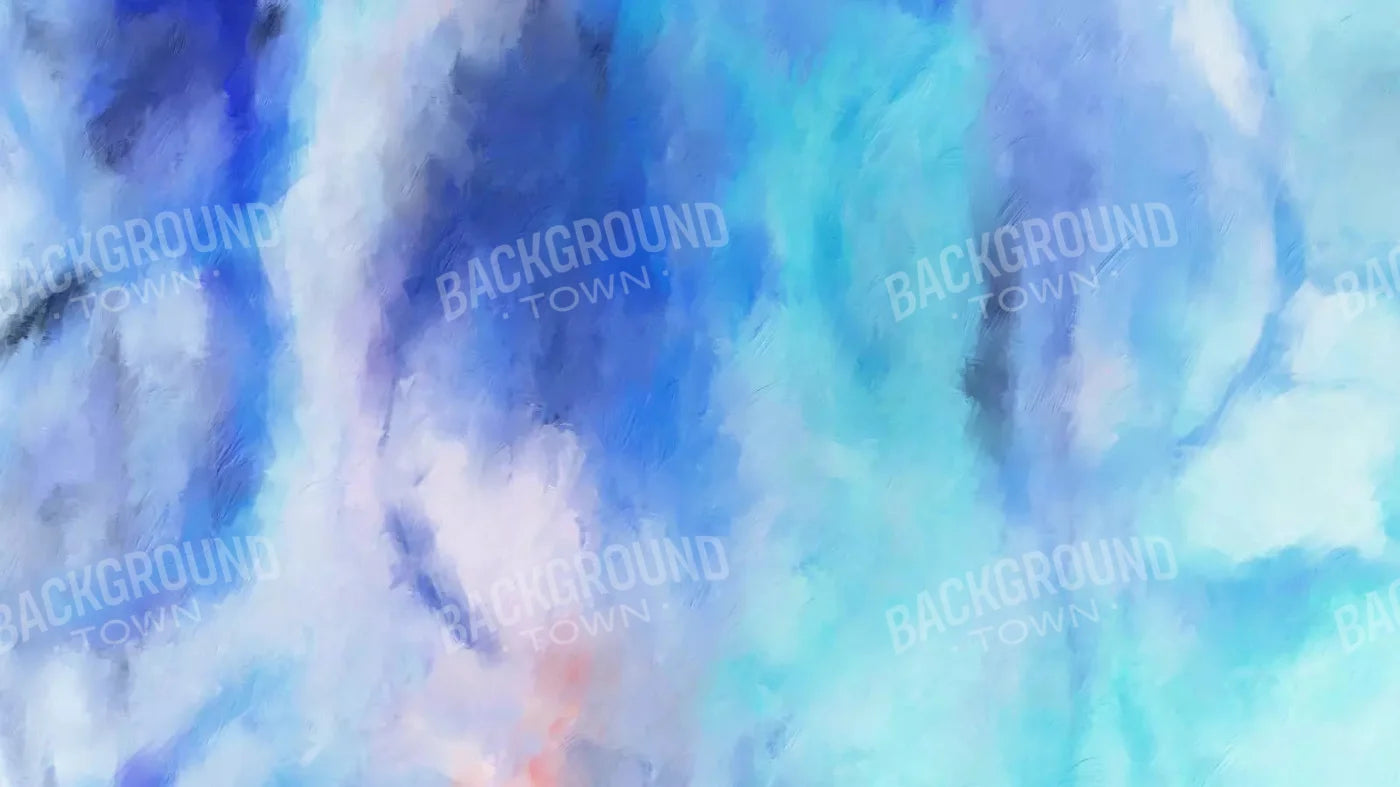 Blue Abstract 14X8 Ultracloth ( 168 X 96 Inch ) Backdrop
