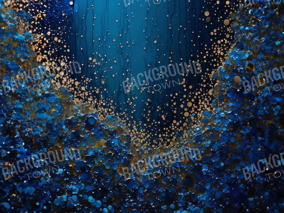 BlueAbstract 6’8x5’ Fleece (80 x 60 inch) Backdrop