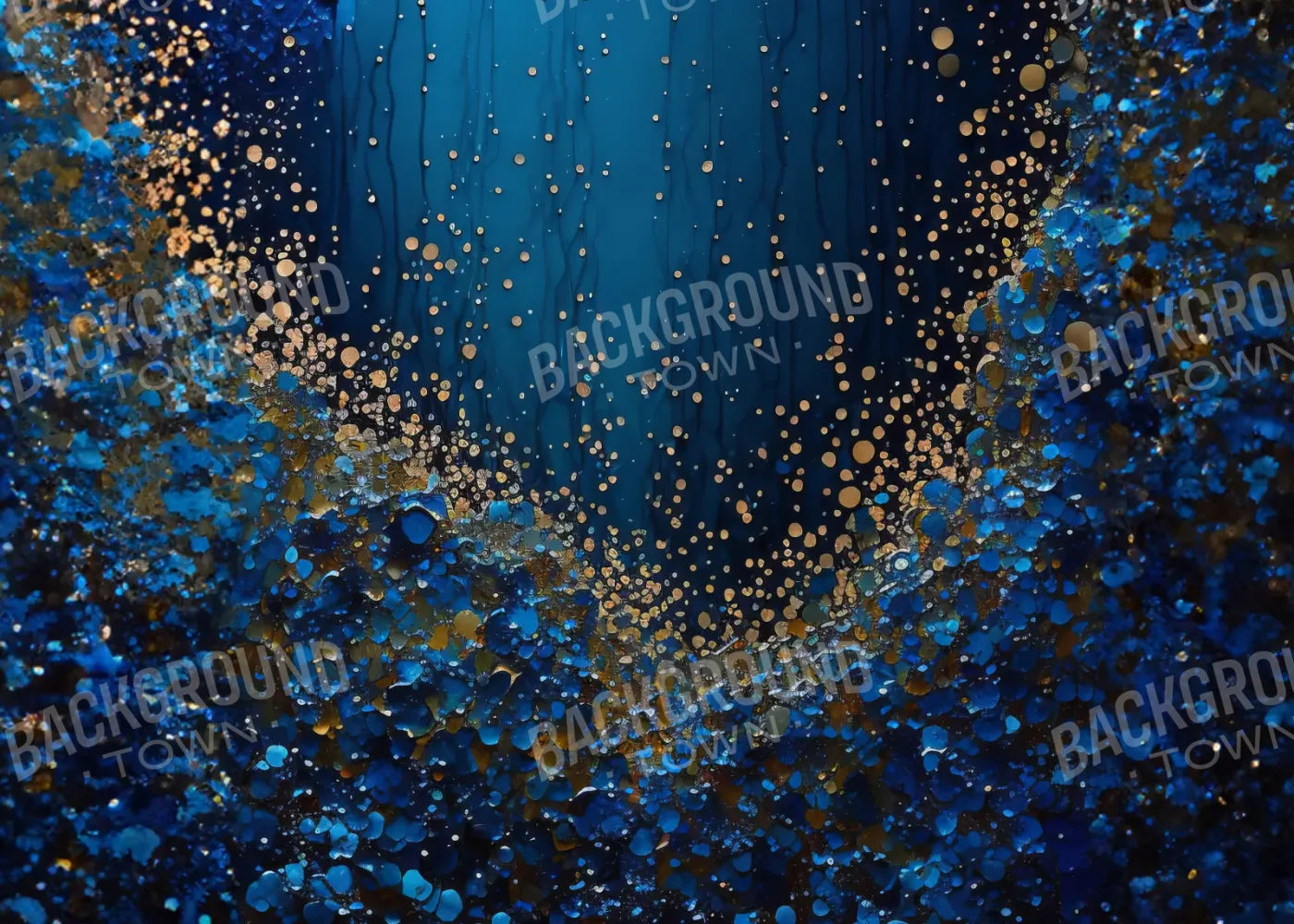 BlueAbstract 7’x5’ UltraCloth (84 x 60 inch) Backdrop