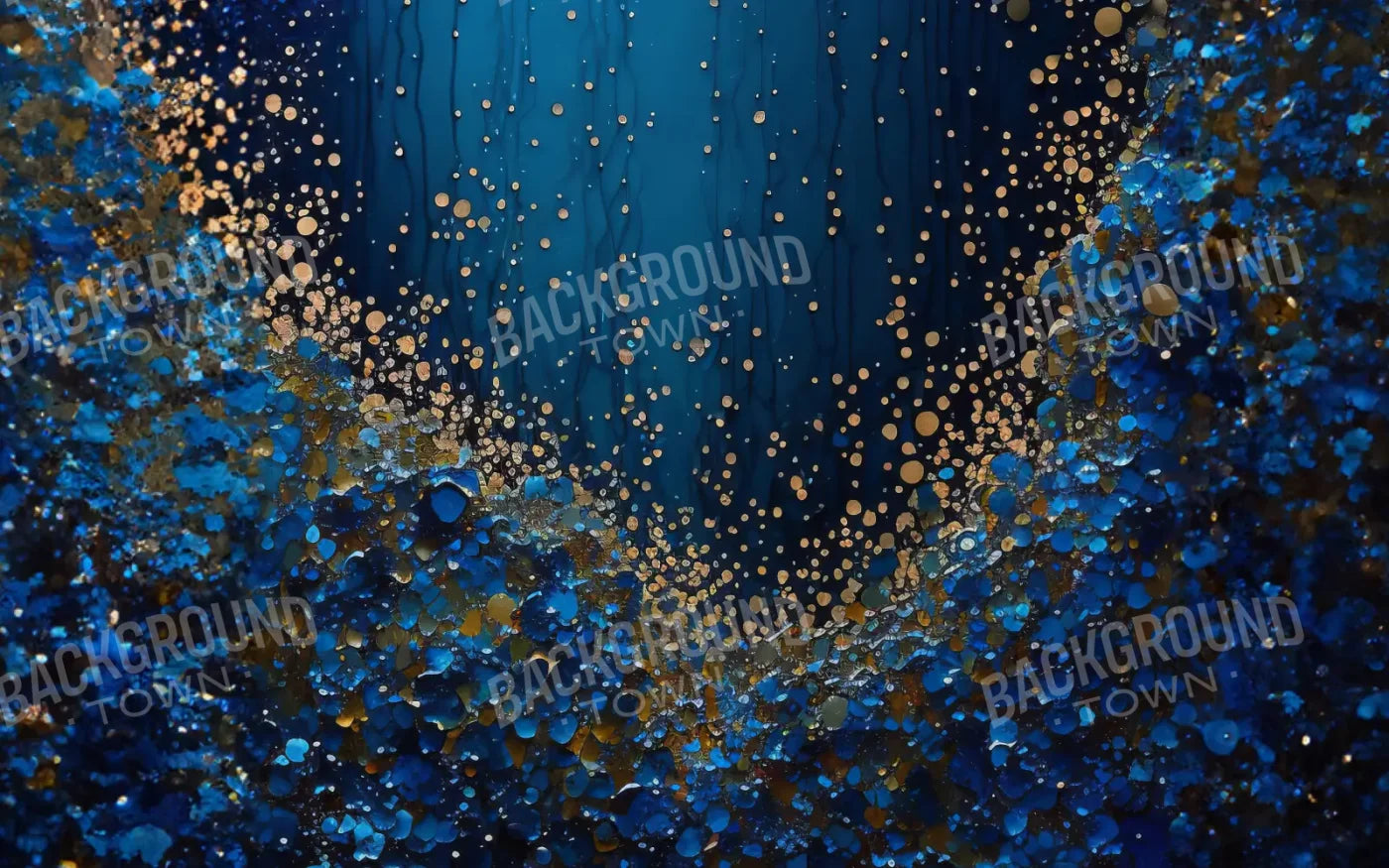 BlueAbstract 8’x5’ UltraCloth (96 x 60 inch) Backdrop