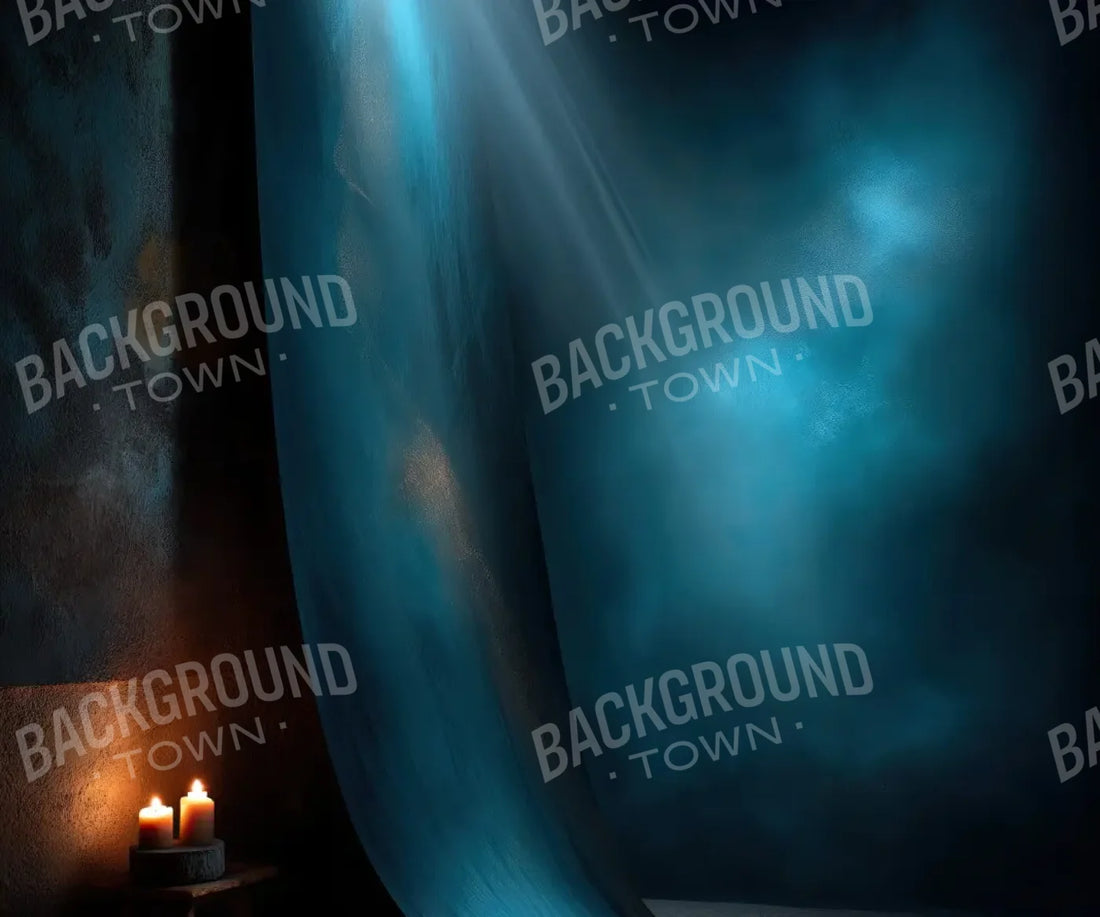 Blue Candelit Corner 5’x4’2 Fleece (60 x 50 inch) Backdrop