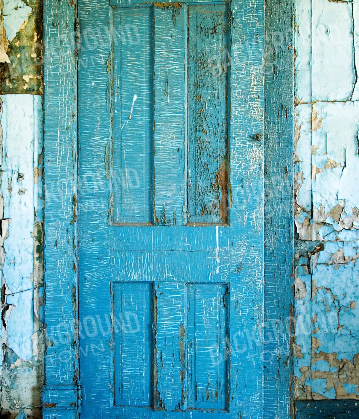Blue Door Blues 10X12 Ultracloth ( 120 X 144 Inch ) Backdrop