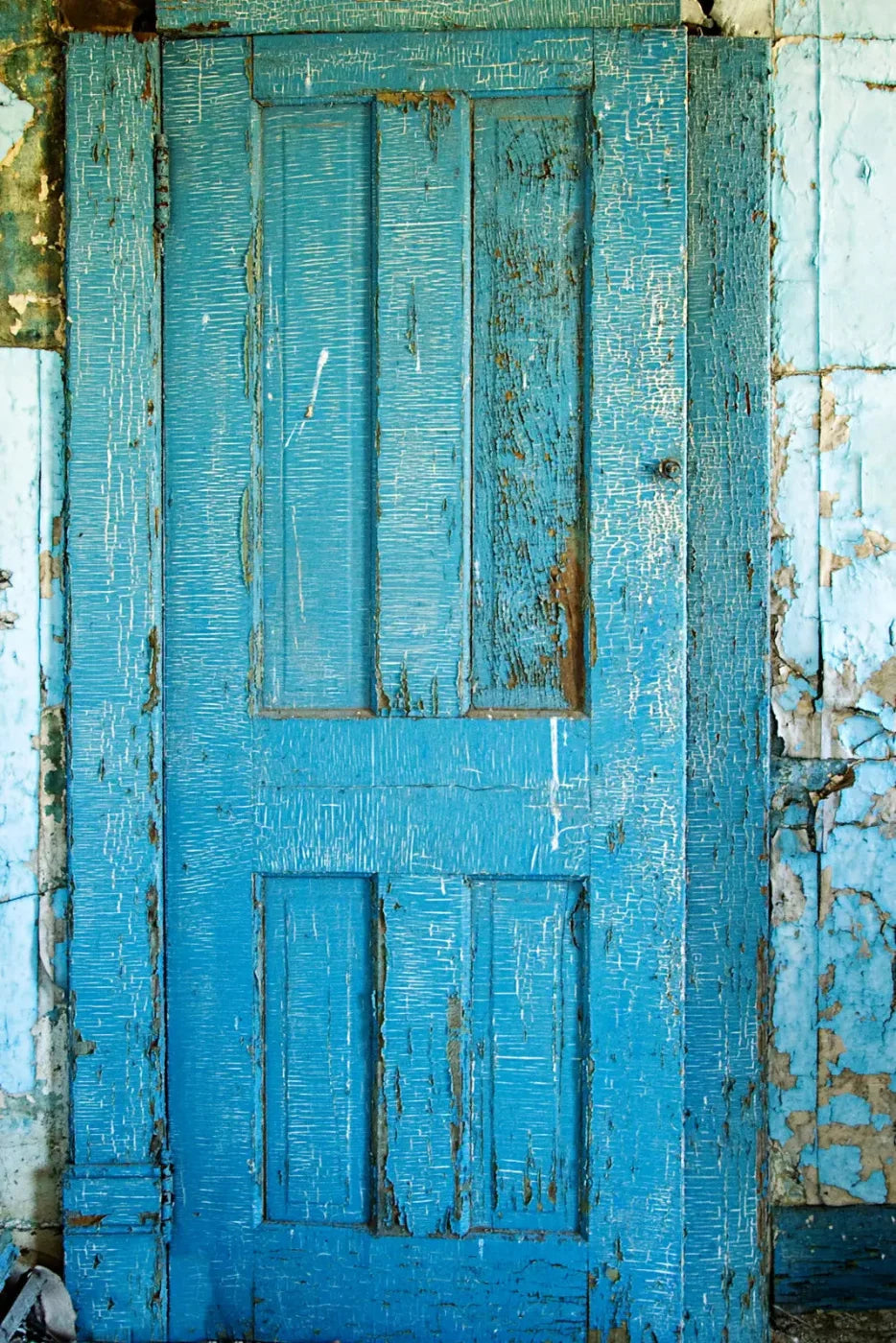 Blue Door Blues 5X76 For Lvl Up Backdrop System ( 60 X 90 Inch )