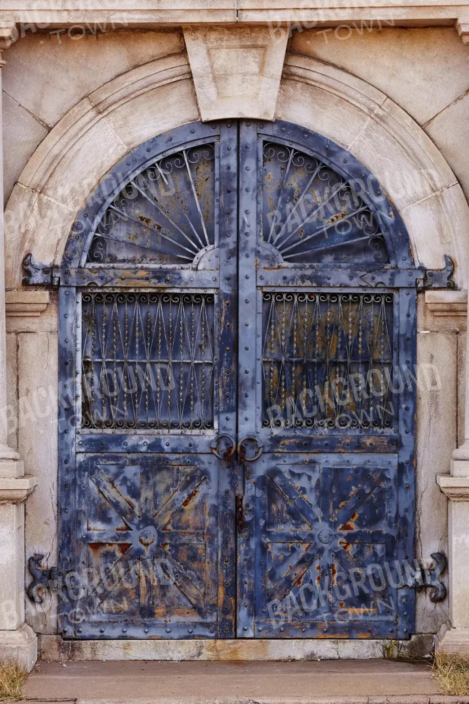 Blue Iron Doors 5X8 Ultracloth ( 60 X 96 Inch ) Backdrop