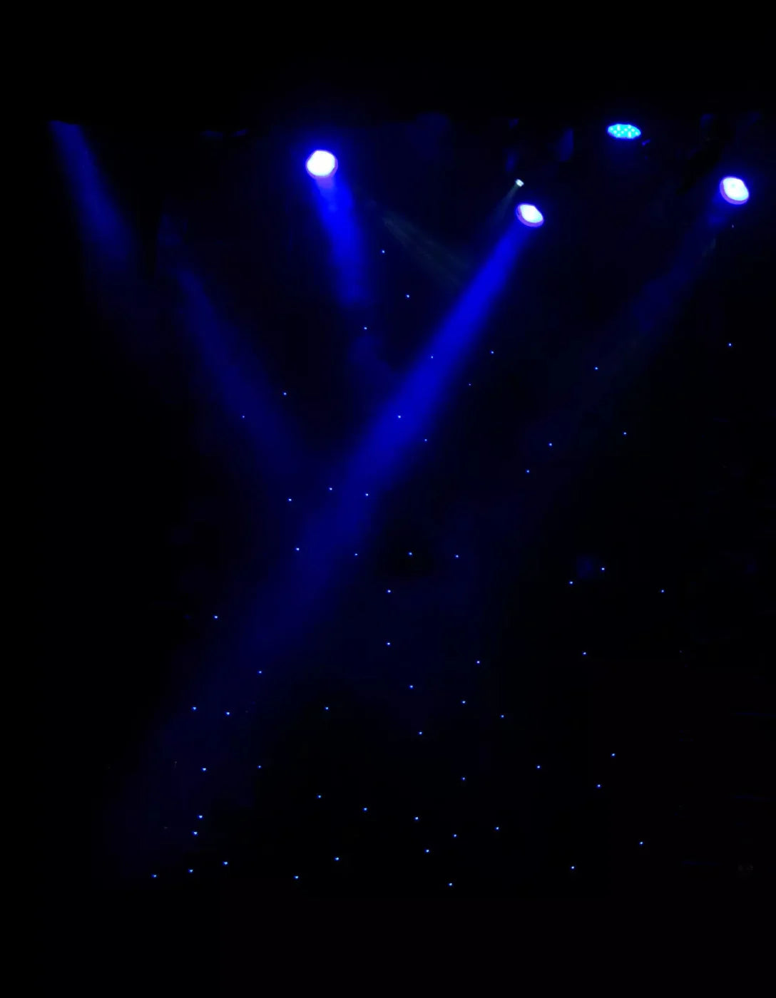 Blue Lights 6X8 Fleece ( 72 X 96 Inch ) Backdrop