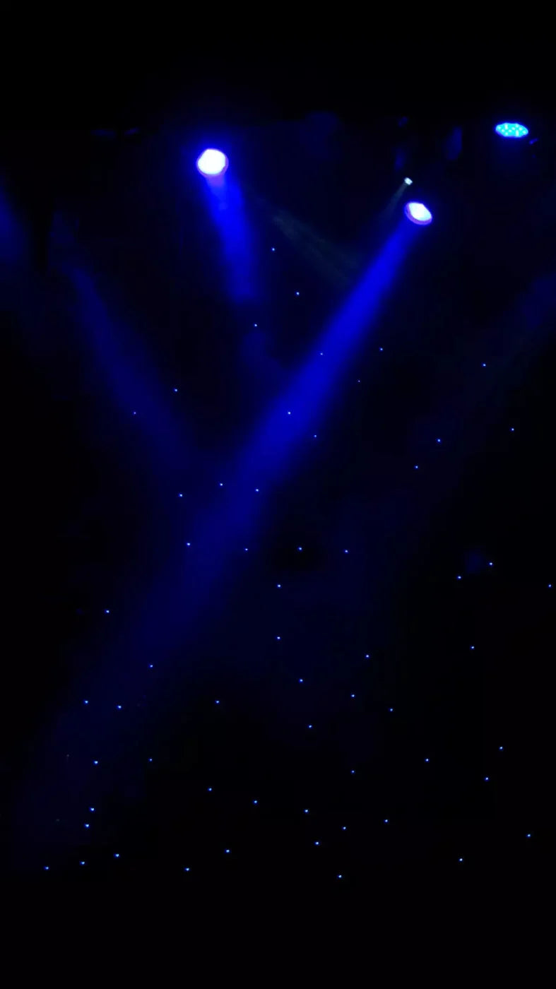 Blue Lights 8X14 Ultracloth ( 96 X 168 Inch ) Backdrop