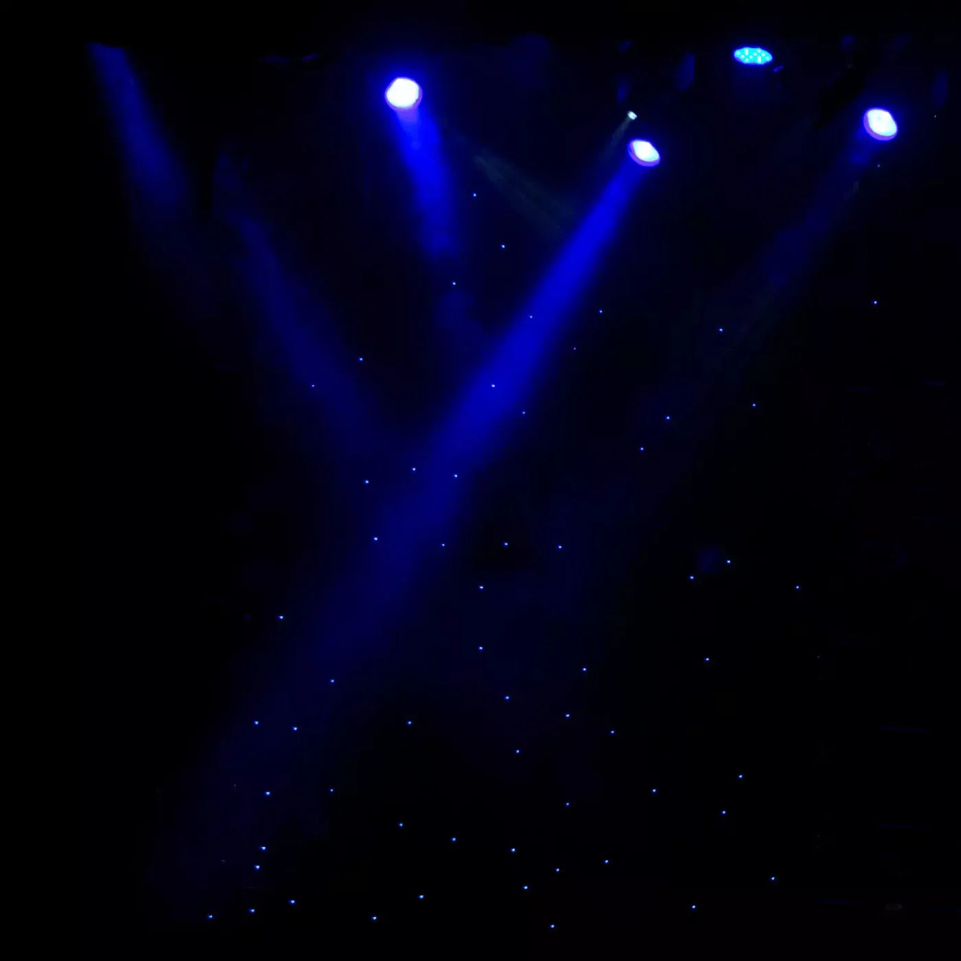 Blue Lights 8X8 Fleece ( 96 X Inch ) Backdrop