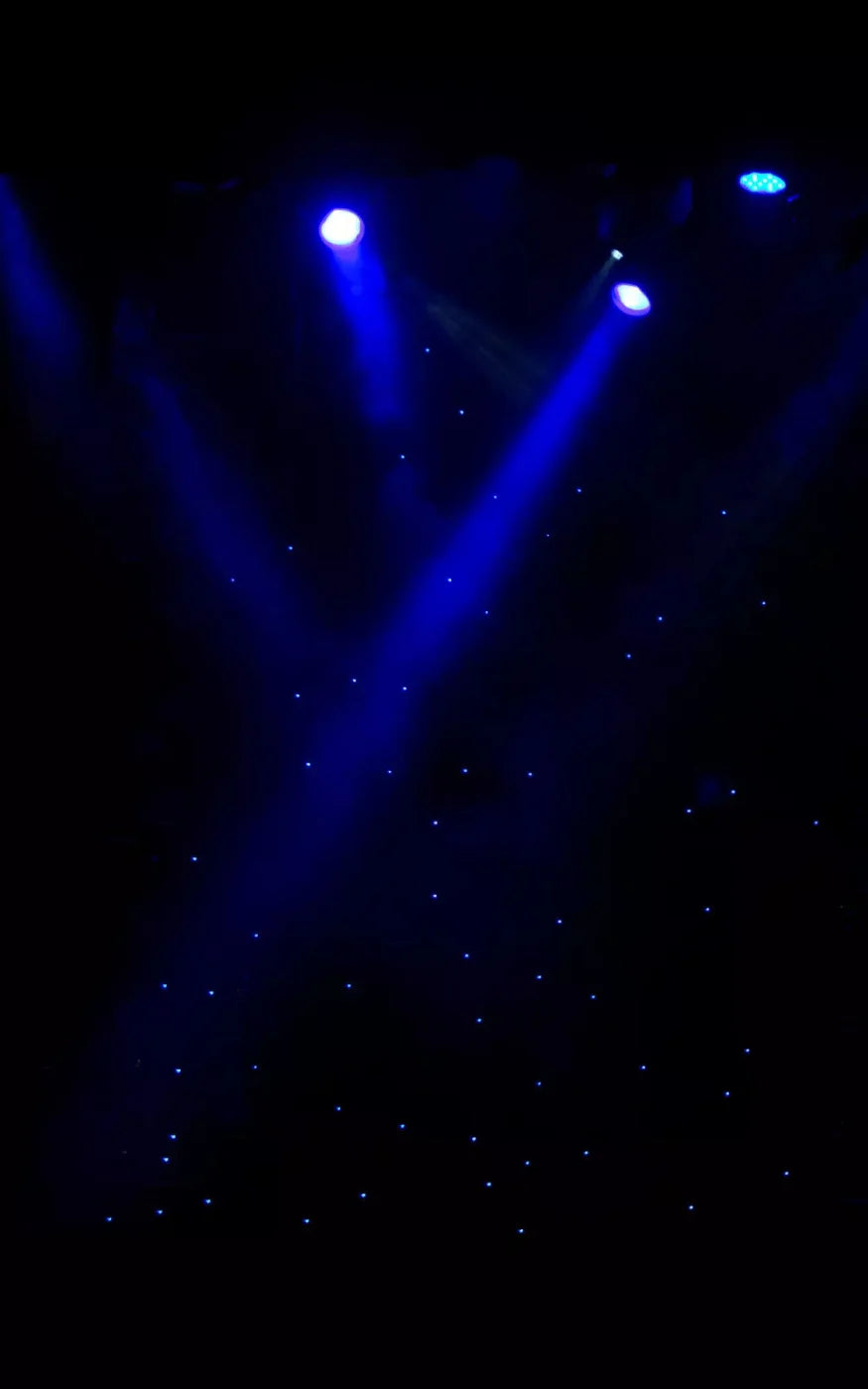Blue Lights 9X14 Ultracloth ( 108 X 168 Inch ) Backdrop
