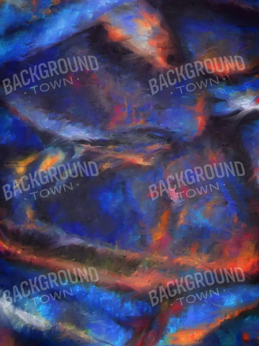 Blue Metal 8X10 Fleece ( 96 X 120 Inch ) Backdrop