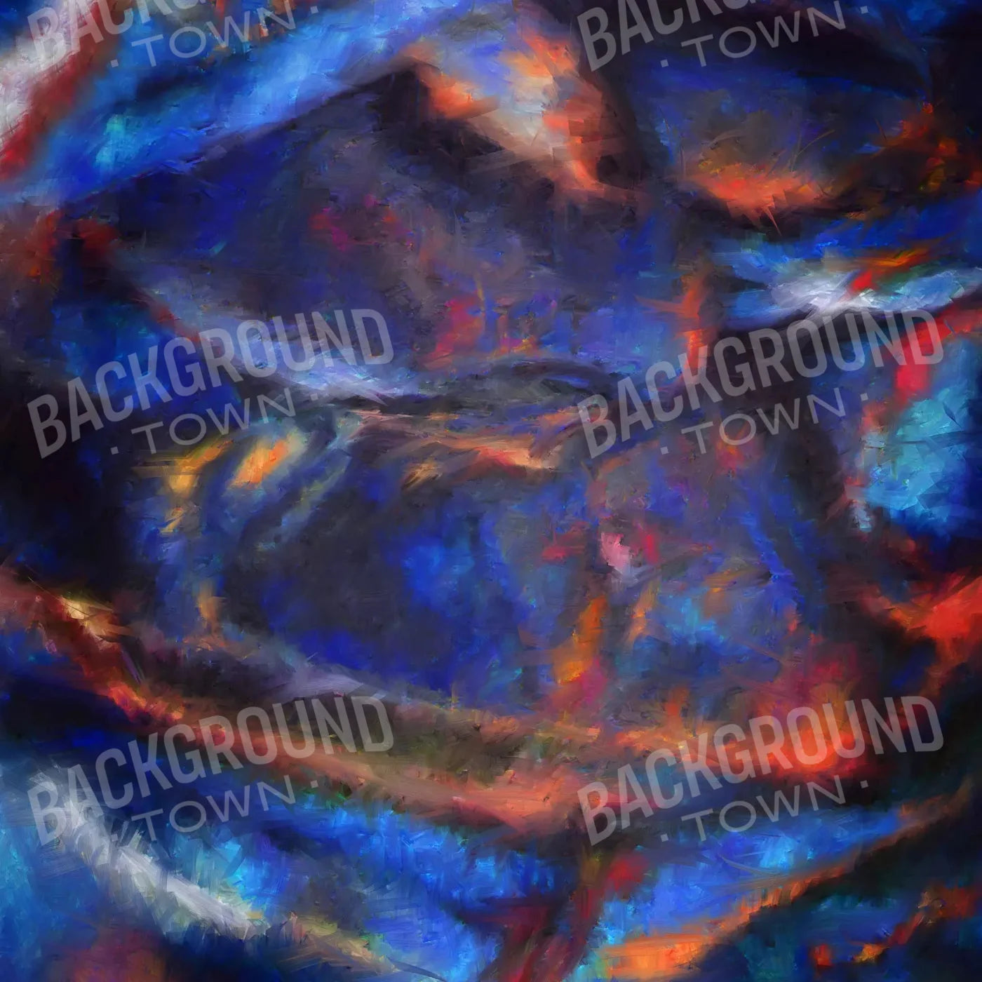Blue Metal 8X8 Fleece ( 96 X Inch ) Backdrop