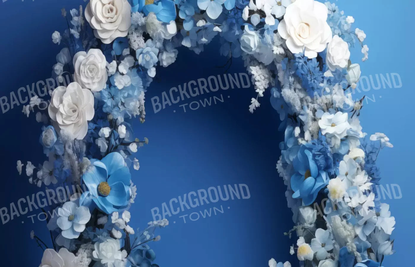 Blue Studio Floral Arch 14’X9’ Ultracloth (168 X 108 Inch) Backdrop