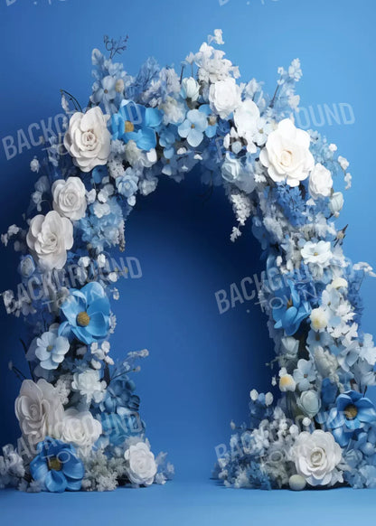 Blue Studio Floral Arch 5’X7’ Ultracloth (60 X 84 Inch) Backdrop