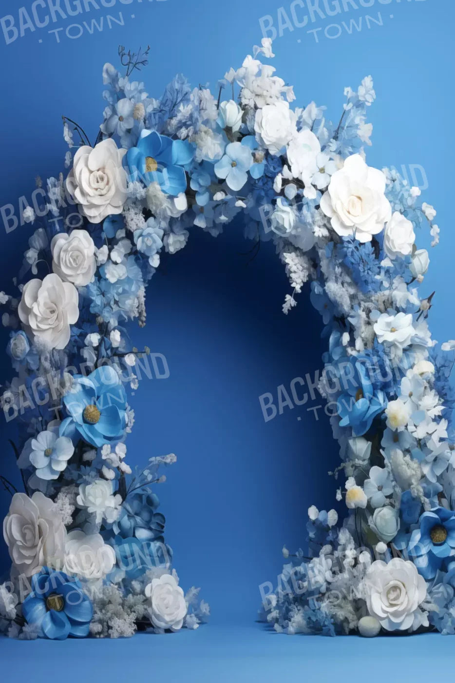 Blue Studio Floral Arch 8’X12’ Ultracloth (96 X 144 Inch) Backdrop