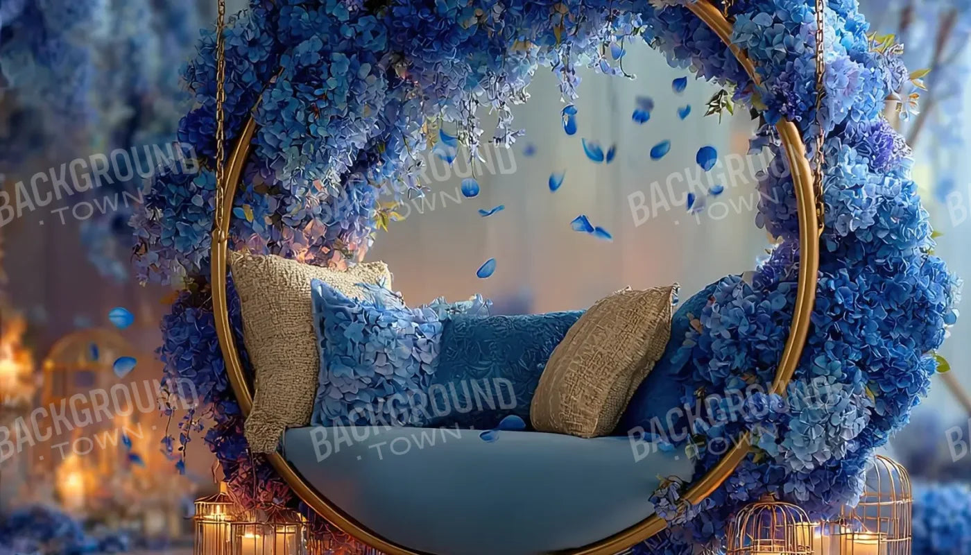 Blue Swing For Two 14’x8’ UltraCloth (168 x 96 inch) Backdrop