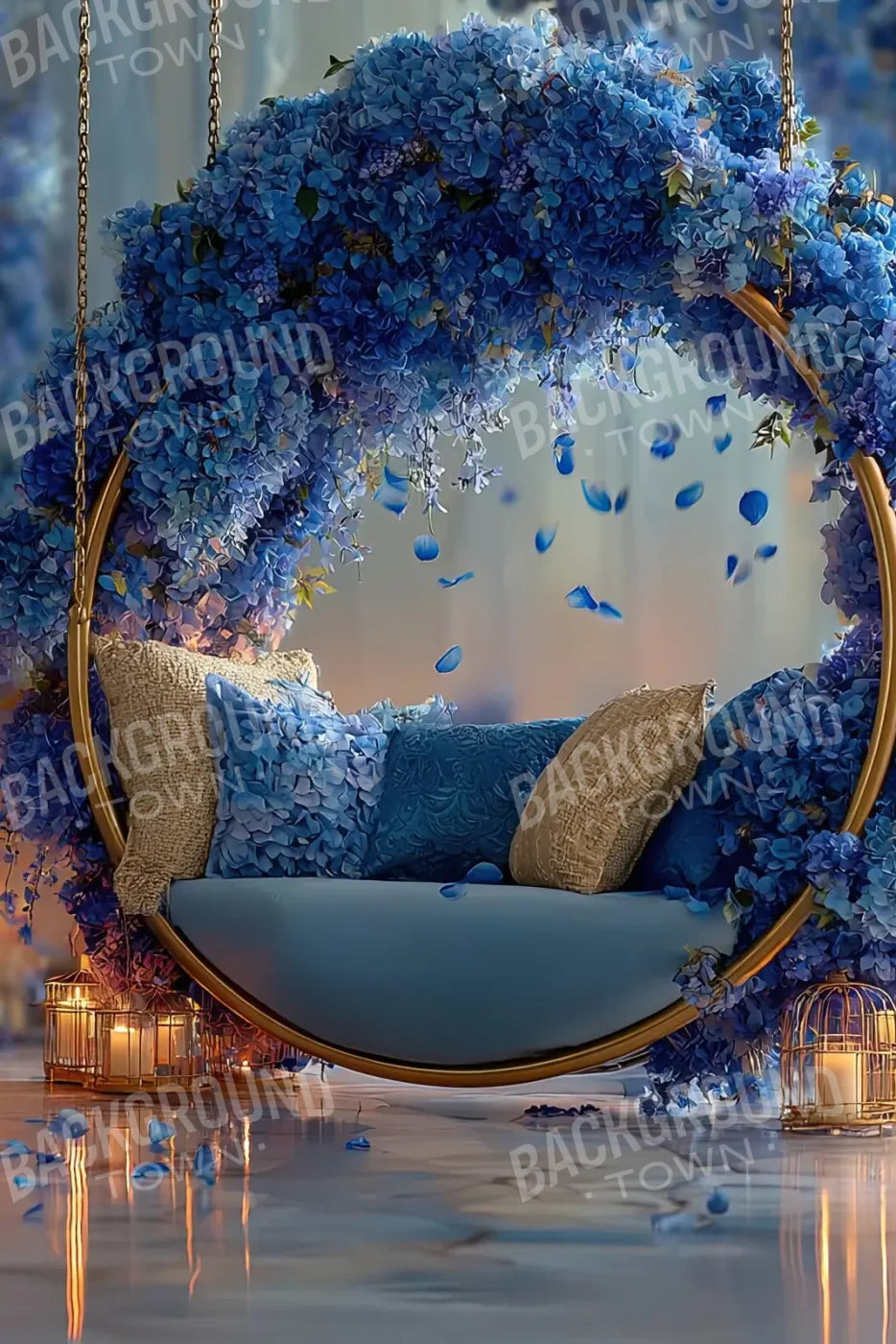 Blue Swing For Two 8’x12’ UltraCloth (96 x 144 inch) Backdrop