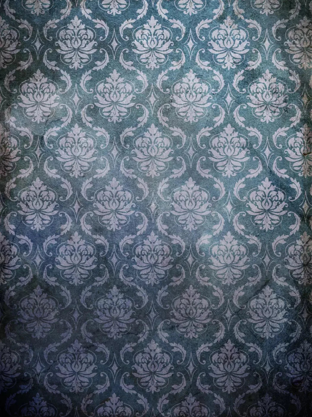 Blue Vintage 8X10 Fleece ( 96 X 120 Inch ) Backdrop