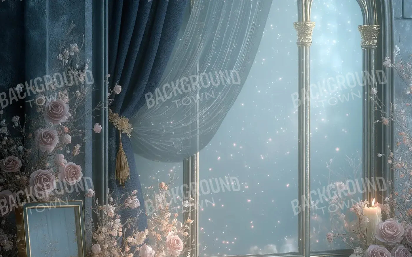 Blue Window 8’x5’ UltraCloth (96 x 60 inch) Backdrop