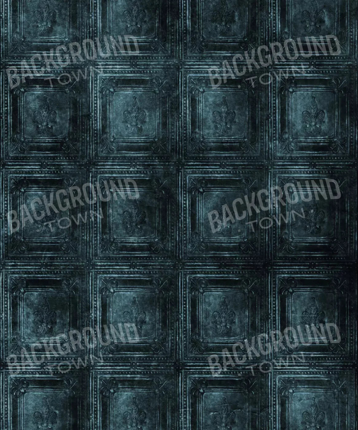 Blue Steel and Metal Backdrop for Photography