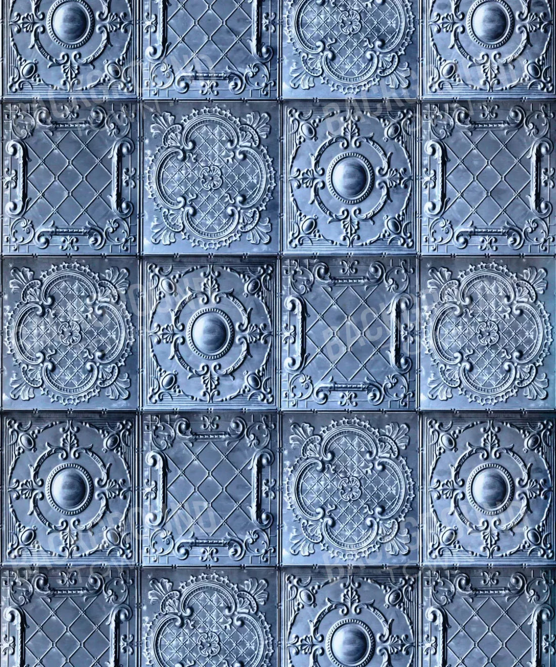 Blue Steel and Metal Backdrop for Photography