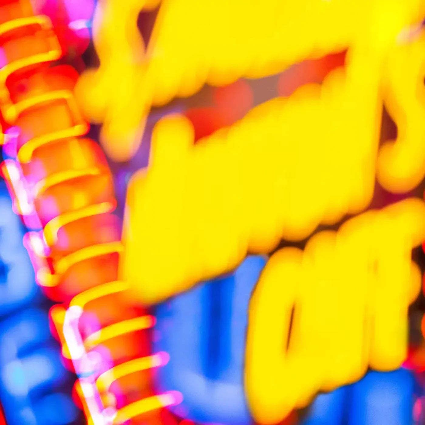 Blurred Neon 8X8 Fleece ( 96 X Inch ) Backdrop