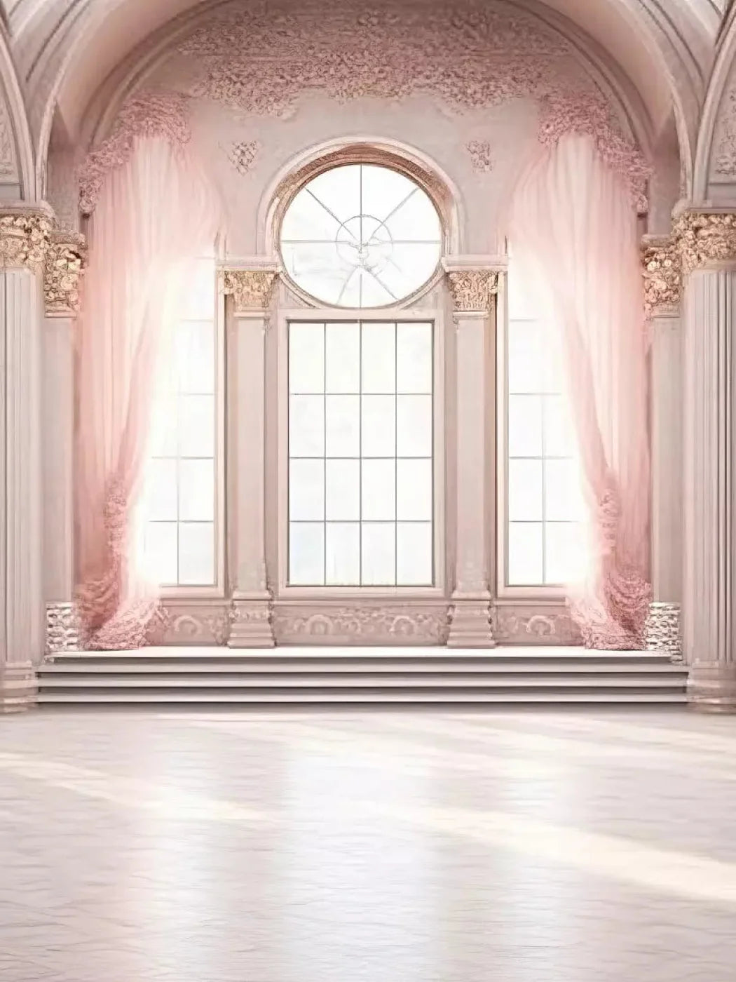 Ballroom In Pink Backdrop