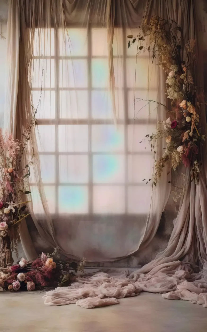 Lavender Blush Chiffon I 9X14 Ultracloth ( 108 X 168 Inch ) Backdrop