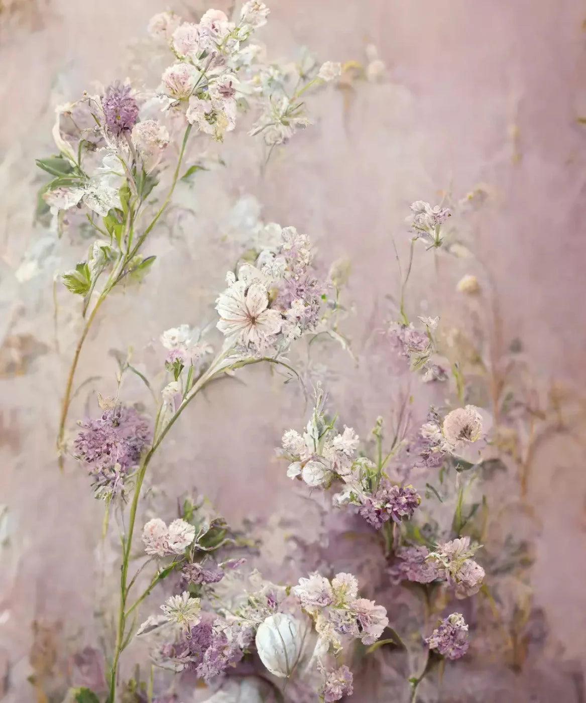 Purple Floral Backdrop for Photography