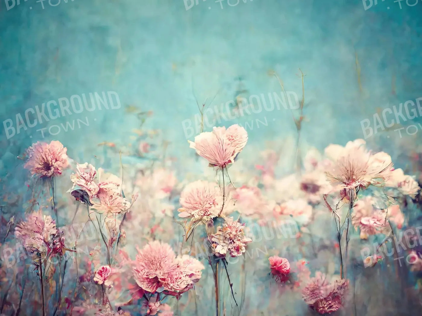 Blush Meadow 10X8 Fleece ( 120 X 96 Inch ) Backdrop