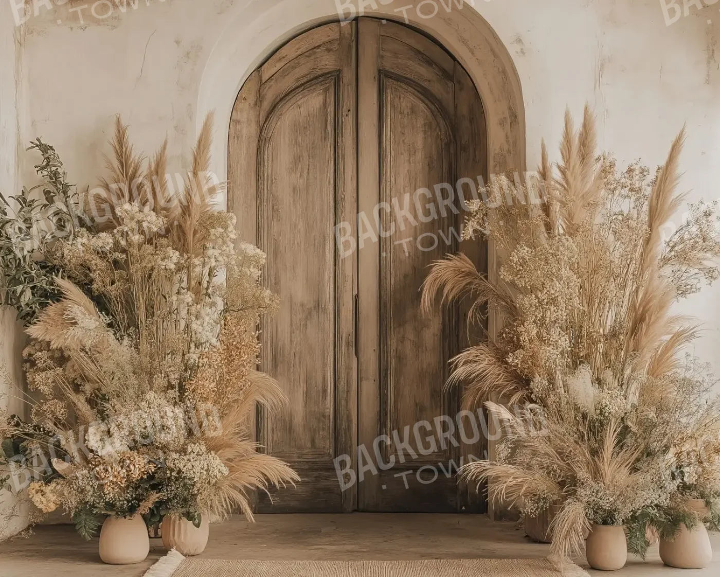 Boho Arch Doorway 10’x8’ Fleece (120 x 96 inch) Backdrop