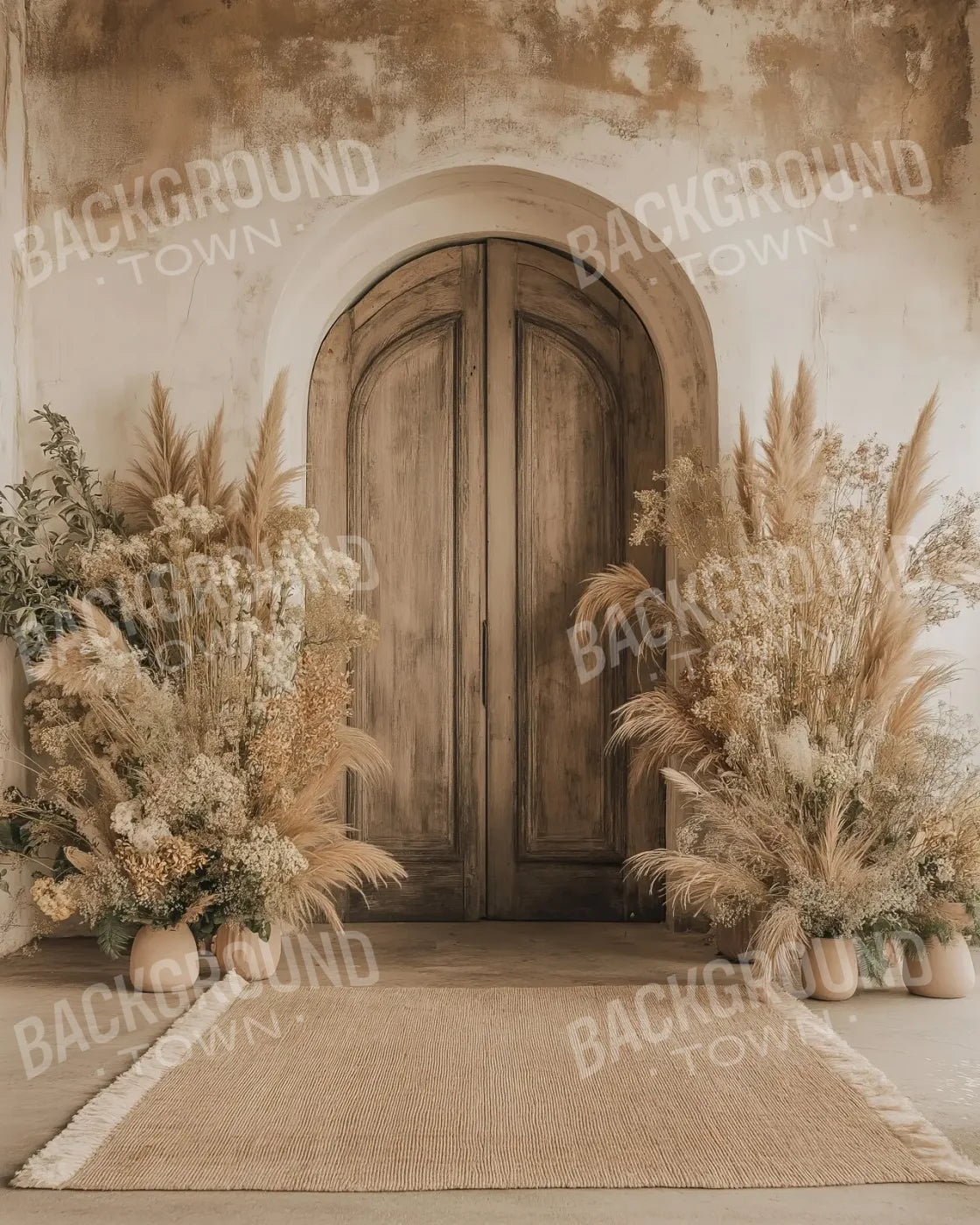 Boho Arch Doorway 8’x10’ Fleece (96 x 120 inch) Backdrop