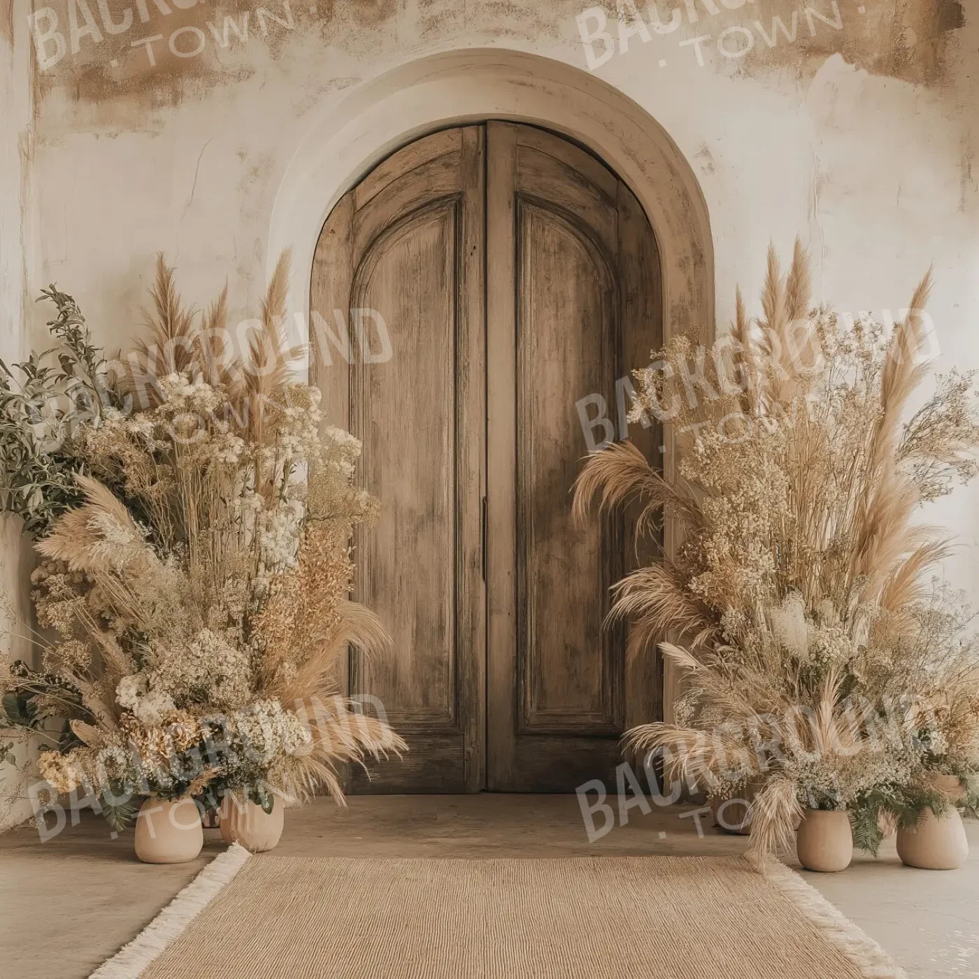 Boho Arch Doorway 8’x8’ Fleece (96 x 96 inch) Backdrop