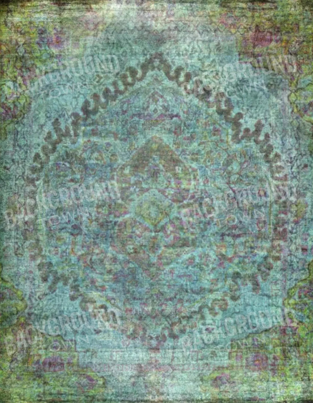 Boho Blues 6X8 Fleece ( 72 X 96 Inch ) Backdrop