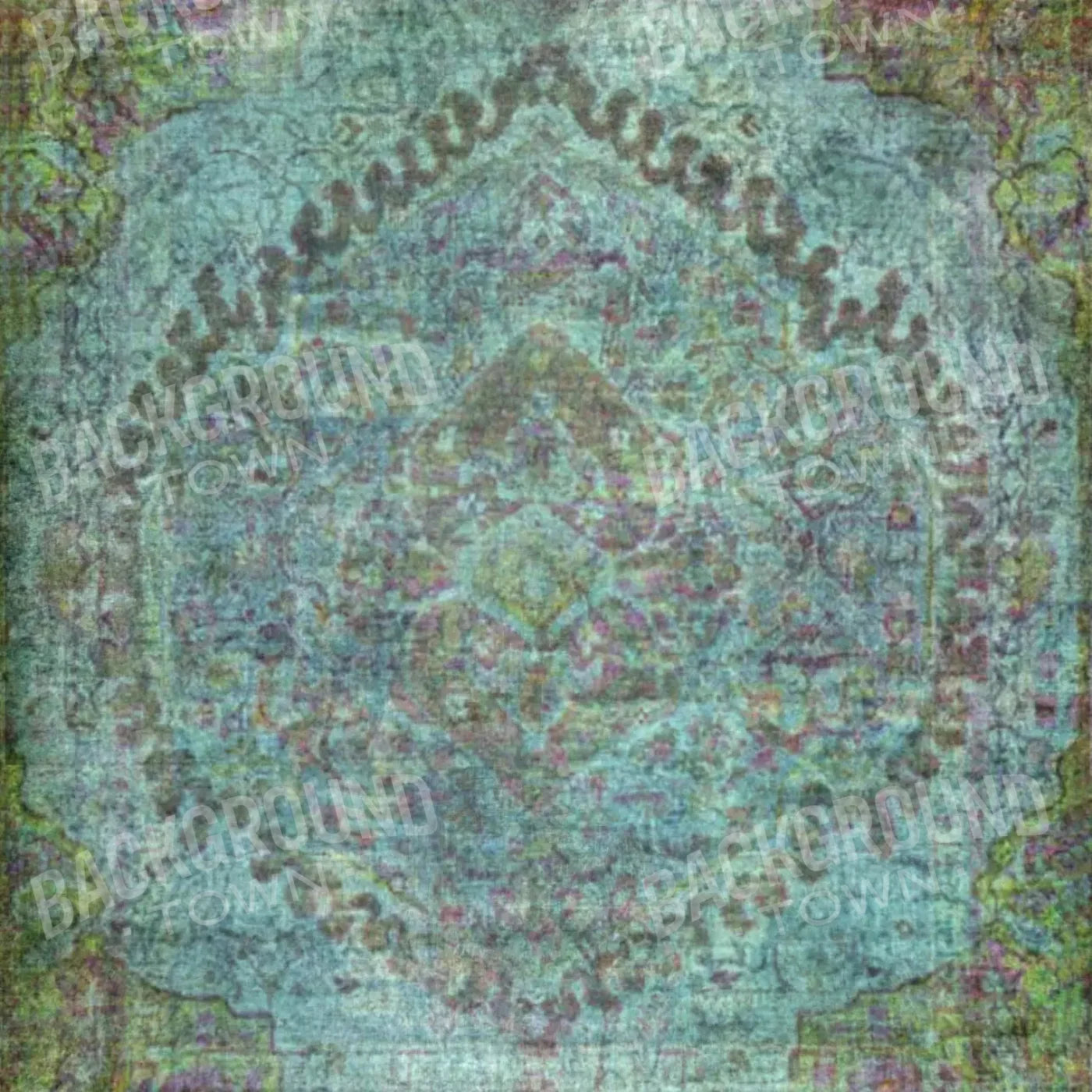 Boho Blues 8X8 Fleece ( 96 X Inch ) Backdrop
