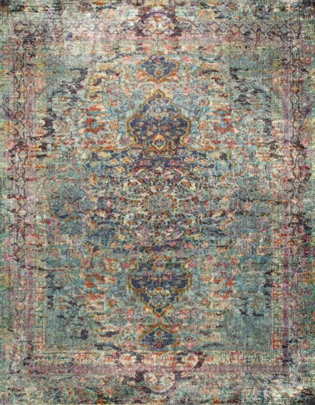 Boho Garden 6X8 Fleece ( 72 X 96 Inch ) Backdrop